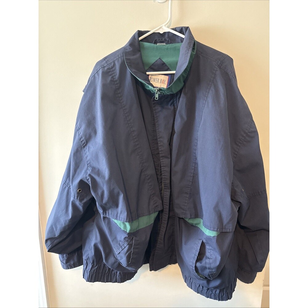Vtg 90s TOWER BAY Heavyweight Jacket Mens 3XB Big Gorpcore Streetwear Colorblock
